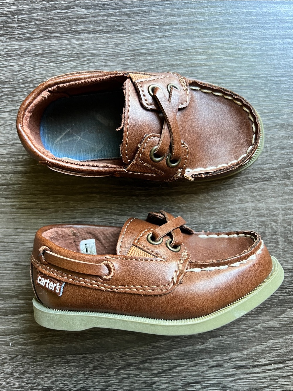 Carter’s Toddler Boat Shoes Size 5M Brown Casual Dress Shoes